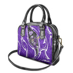 Hobart Hurricanes Shoulder Handbag Flaming Lightning Storm Geometric Sports Mascot Art