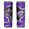 Hobart Hurricanes Skinny Tumbler Flaming Lightning Storm Geometric Sports Mascot Art