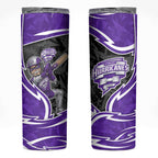 Hobart Hurricanes Skinny Tumbler Flaming Lightning Storm Geometric Sports Mascot Art