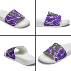 Hobart Hurricanes Slide Sandals Flaming Lightning Storm Geometric Sports Mascot Art