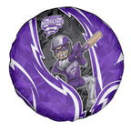 Hobart Hurricanes Spare Tire Cover Flaming Lightning Storm Geometric Sports Mascot Art