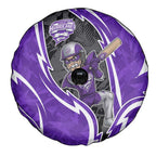 Hobart Hurricanes Spare Tire Cover Flaming Lightning Storm Geometric Sports Mascot Art