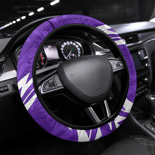 Hobart Hurricanes Steering Wheel Cover Flaming Lightning Storm Geometric Sports Mascot Art