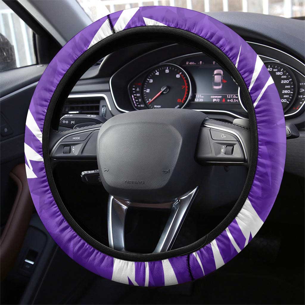 Hobart Hurricanes Steering Wheel Cover Flaming Lightning Storm Geometric Sports Mascot Art