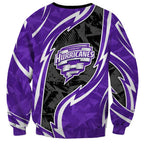 Hobart Hurricanes Sweatshirt Flaming Lightning Storm Geometric Sports Mascot Art