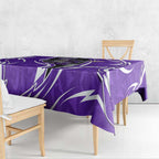 Hobart Hurricanes Tablecloth Flaming Lightning Storm Geometric Sports Mascot Art