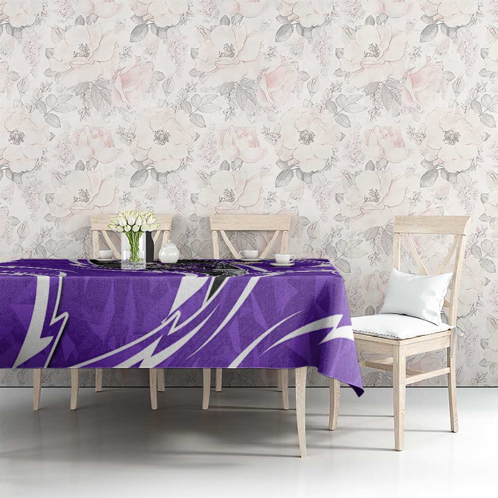Hobart Hurricanes Tablecloth Flaming Lightning Storm Geometric Sports Mascot Art