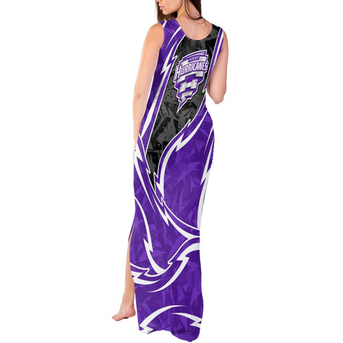 Hobart Hurricanes Tank Maxi Dress Flaming Lightning Storm Geometric Sports Mascot Art