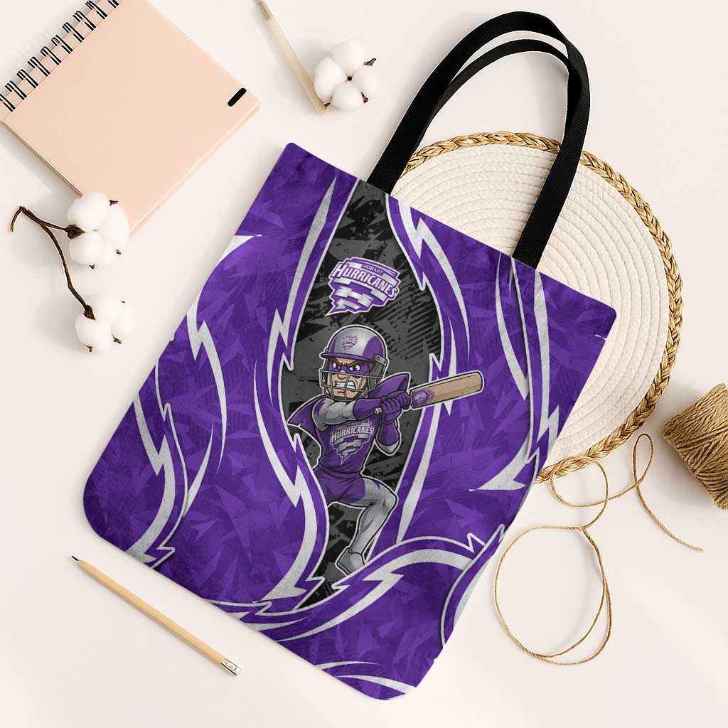 Hobart Hurricanes Tote Bag Flaming Lightning Storm Geometric Sports Mascot Art