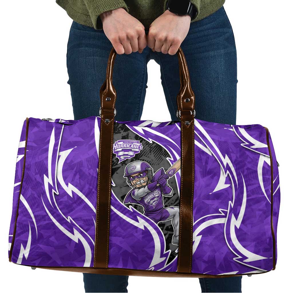 Hobart Hurricanes Travel Bag Flaming Lightning Storm Geometric Sports Mascot Art