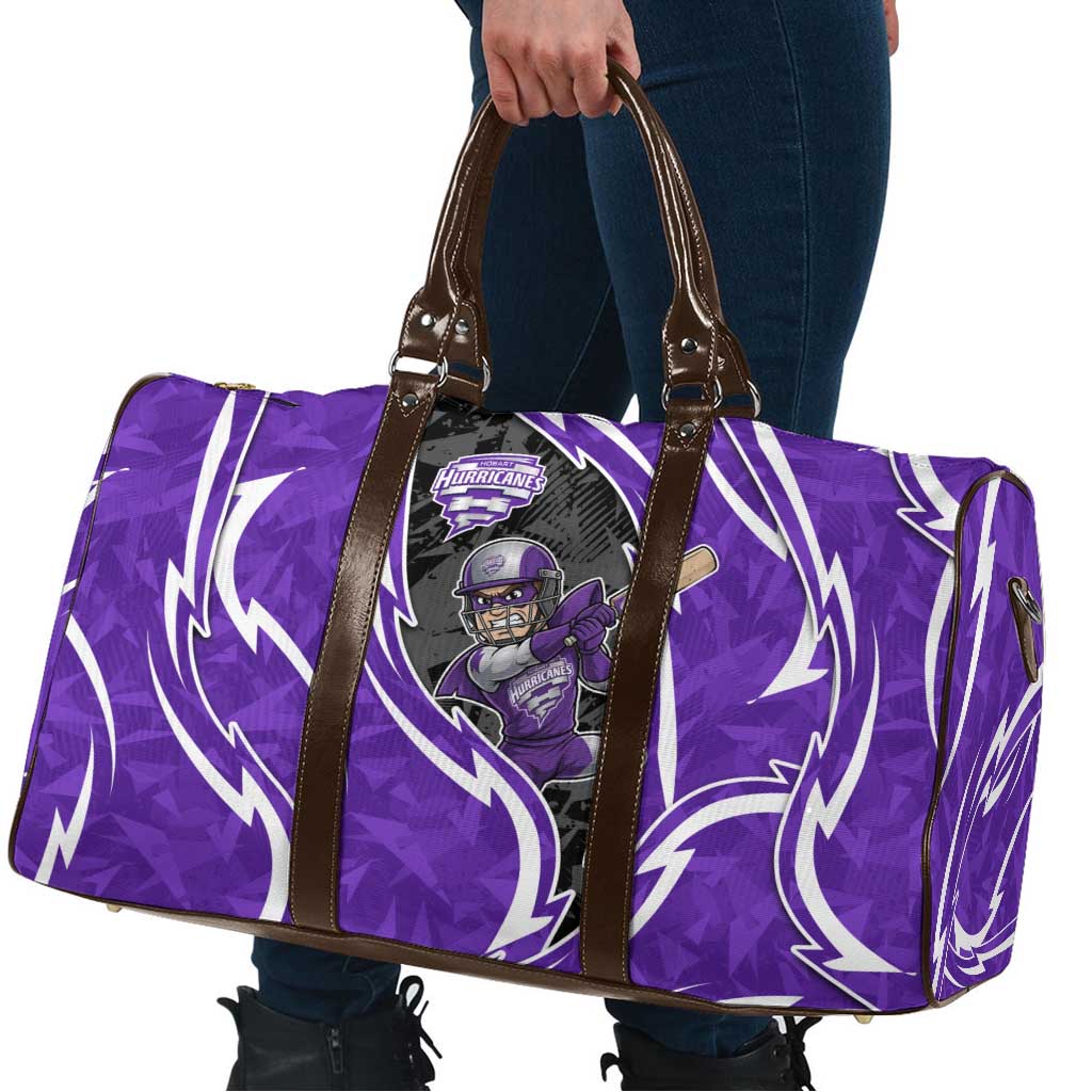 Hobart Hurricanes Travel Bag Flaming Lightning Storm Geometric Sports Mascot Art