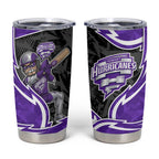 Hobart Hurricanes Tumbler Cup Flaming Lightning Storm Geometric Sports Mascot Art