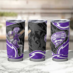 Hobart Hurricanes Tumbler Cup Flaming Lightning Storm Geometric Sports Mascot Art