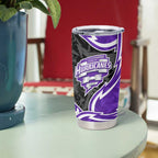 Hobart Hurricanes Tumbler Cup Flaming Lightning Storm Geometric Sports Mascot Art