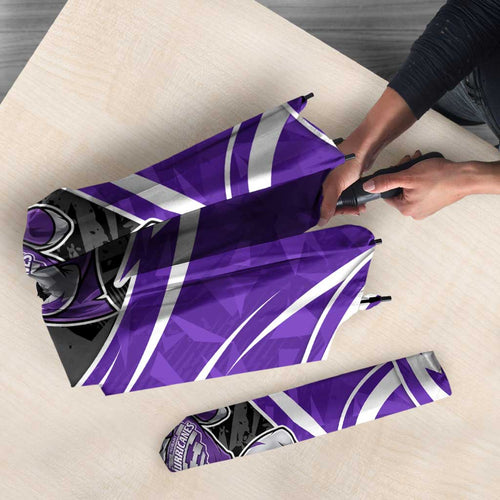 Hobart Hurricanes Umbrella Flaming Lightning Storm Geometric Sports Mascot Art