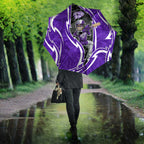 Hobart Hurricanes Umbrella Flaming Lightning Storm Geometric Sports Mascot Art