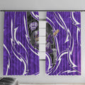Hobart Hurricanes Window Curtain Flaming Lightning Storm Geometric Sports Mascot Art