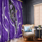 Hobart Hurricanes Window Curtain Flaming Lightning Storm Geometric Sports Mascot Art