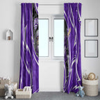 Hobart Hurricanes Window Curtain Flaming Lightning Storm Geometric Sports Mascot Art