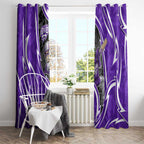 Hobart Hurricanes Window Curtain Flaming Lightning Storm Geometric Sports Mascot Art