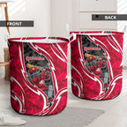 Melbourne Renegades Laundry Basket Flaming Lightning Storm Geometric Sports Mascot Art