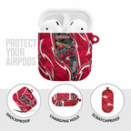 Melbourne Renegades AirPods Case Flaming Lightning Storm Geometric Sports Mascot Art