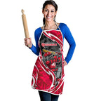 Melbourne Renegades Apron Flaming Lightning Storm Geometric Sports Mascot Art