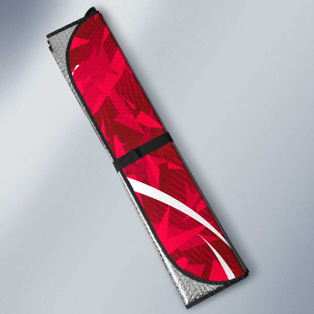 Melbourne Renegades Auto Sun Shade Flaming Lightning Storm Geometric Sports Mascot Art