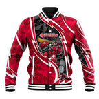 Melbourne Renegades Baseball Jacket Flaming Lightning Storm Geometric Sports Mascot Art