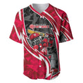 Melbourne Renegades Baseball Jersey Flaming Lightning Storm Geometric Sports Mascot Art