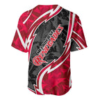 Melbourne Renegades Baseball Jersey Flaming Lightning Storm Geometric Sports Mascot Art