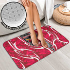 Melbourne Renegades Bathroom Set Flaming Lightning Storm Geometric Sports Mascot Art