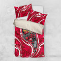 Melbourne Renegades Bedding Set Flaming Lightning Storm Geometric Sports Mascot Art