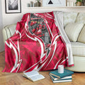 Melbourne Renegades Blanket Flaming Lightning Storm Geometric Sports Mascot Art