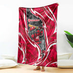 Melbourne Renegades Blanket Flaming Lightning Storm Geometric Sports Mascot Art