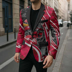 Melbourne Renegades Blazer Flaming Lightning Storm Geometric Sports Mascot Art