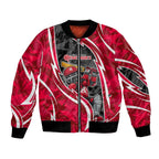 Melbourne Renegades Bomber Jacket Flaming Lightning Storm Geometric Sports Mascot Art
