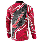 Melbourne Renegades Button Sweatshirt Flaming Lightning Storm Geometric Sports Mascot Art