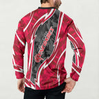 Melbourne Renegades Button Sweatshirt Flaming Lightning Storm Geometric Sports Mascot Art