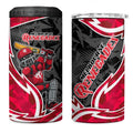 Melbourne Renegades 4 in 1 Can Cooler Tumbler Flaming Lightning Storm Geometric Sports Mascot Art
