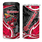 Melbourne Renegades 4 in 1 Can Cooler Tumbler Flaming Lightning Storm Geometric Sports Mascot Art