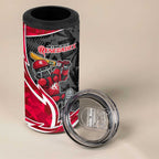 Melbourne Renegades 4 in 1 Can Cooler Tumbler Flaming Lightning Storm Geometric Sports Mascot Art