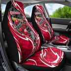 Melbourne Renegades Car Seat Cover Flaming Lightning Storm Geometric Sports Mascot Art
