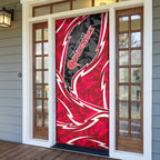 Melbourne Renegades Door Cover Flaming Lightning Storm Geometric Sports Mascot Art