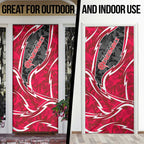 Melbourne Renegades Door Cover Flaming Lightning Storm Geometric Sports Mascot Art