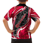 Melbourne Renegades Family Matching Mermaid Dress and Hawaiian Shirt Flaming Lightning Storm Geometric Sports Mascot Art