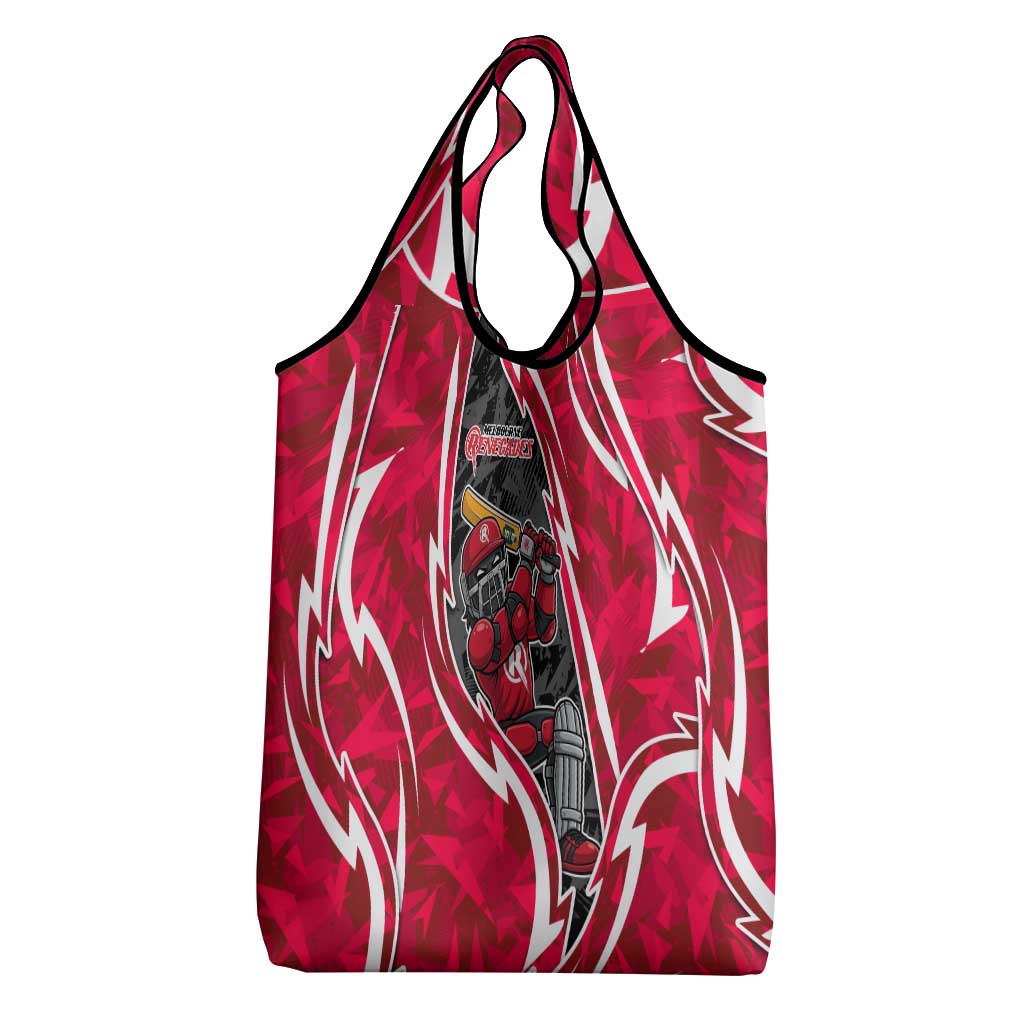 Melbourne Renegades Grocery Bag Flaming Lightning Storm Geometric Sports Mascot Art