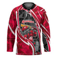 Melbourne Renegades Hockey Jersey Flaming Lightning Storm Geometric Sports Mascot Art