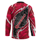 Melbourne Renegades Hockey Jersey Flaming Lightning Storm Geometric Sports Mascot Art