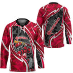 Melbourne Renegades Hockey Jersey Flaming Lightning Storm Geometric Sports Mascot Art
